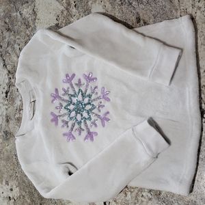 Girl's 5/6 Cynthia Rowley Sequin Snowflake Sweater